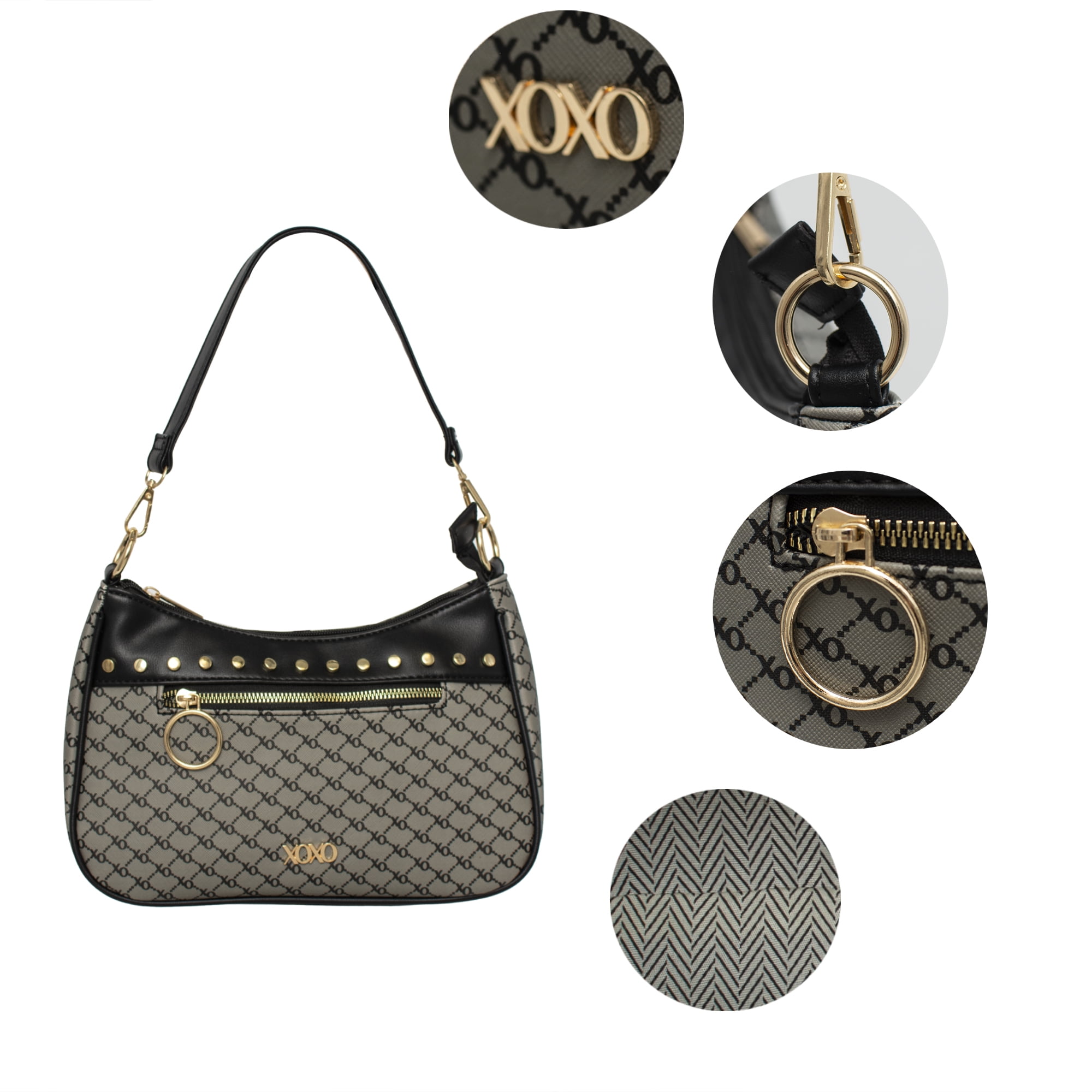 XOXO | Bags | Xoxo Black And Gold Medium Sized Handbag | Poshmark